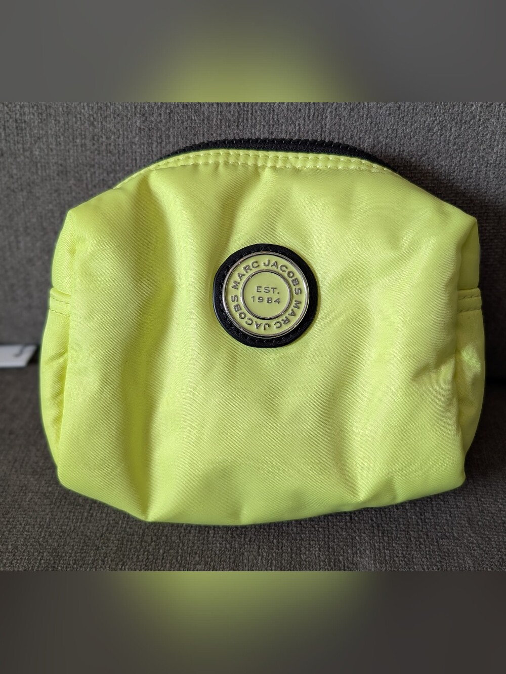 Marc Jacobs Neon Yellow Cosmetic Pouch
